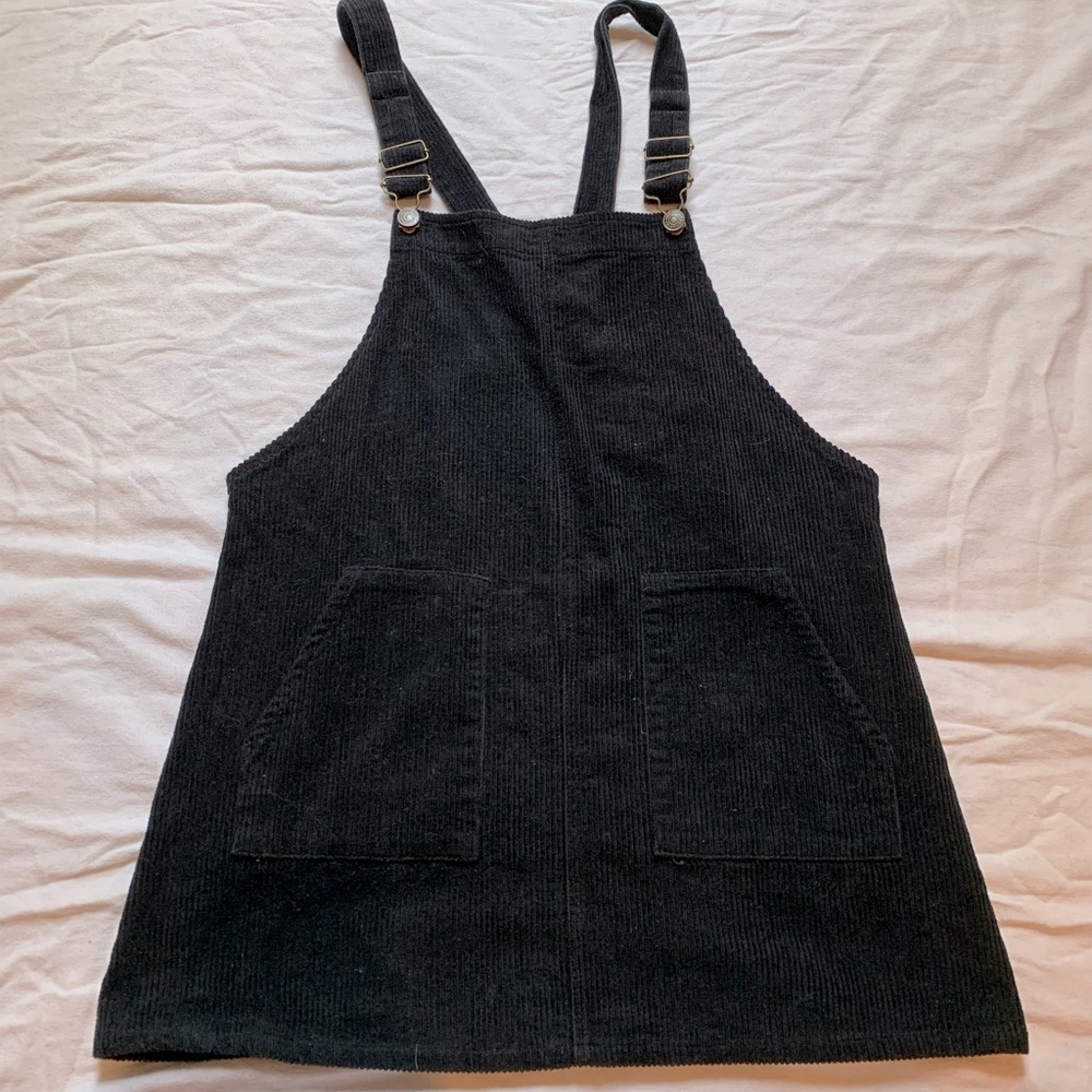 Black Velvet Overall Dress Sadie and Sage